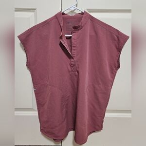 Figs Dusty Rose/Mauve Mens Small Work Top